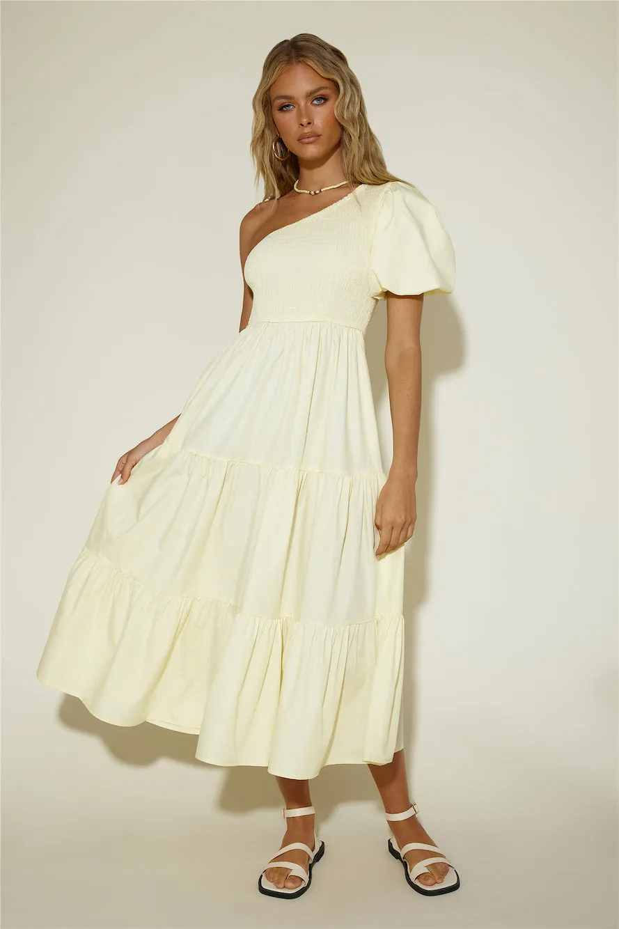 Strawberry Daiquiri Maxi Dress Yellow