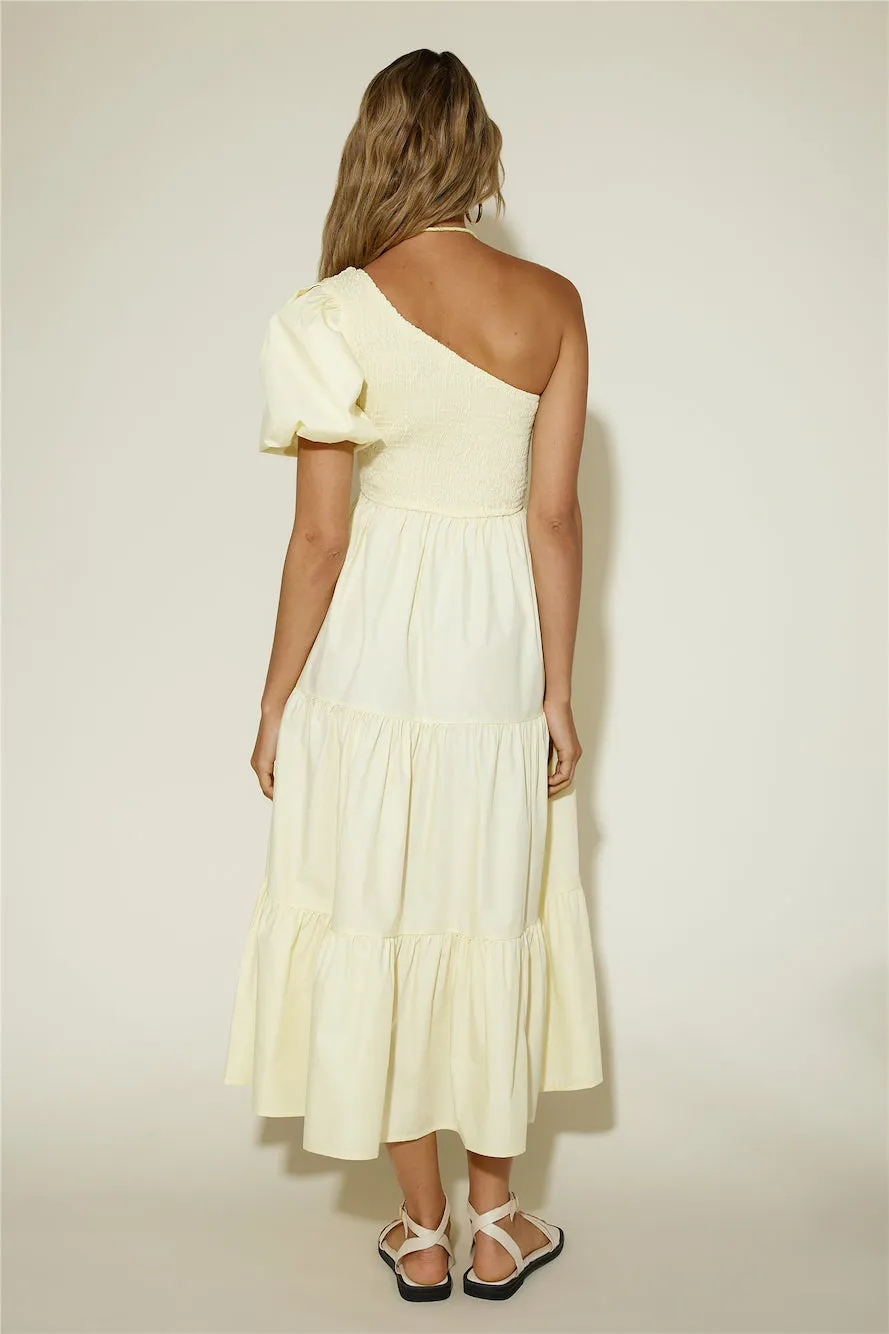 Strawberry Daiquiri Maxi Dress Yellow