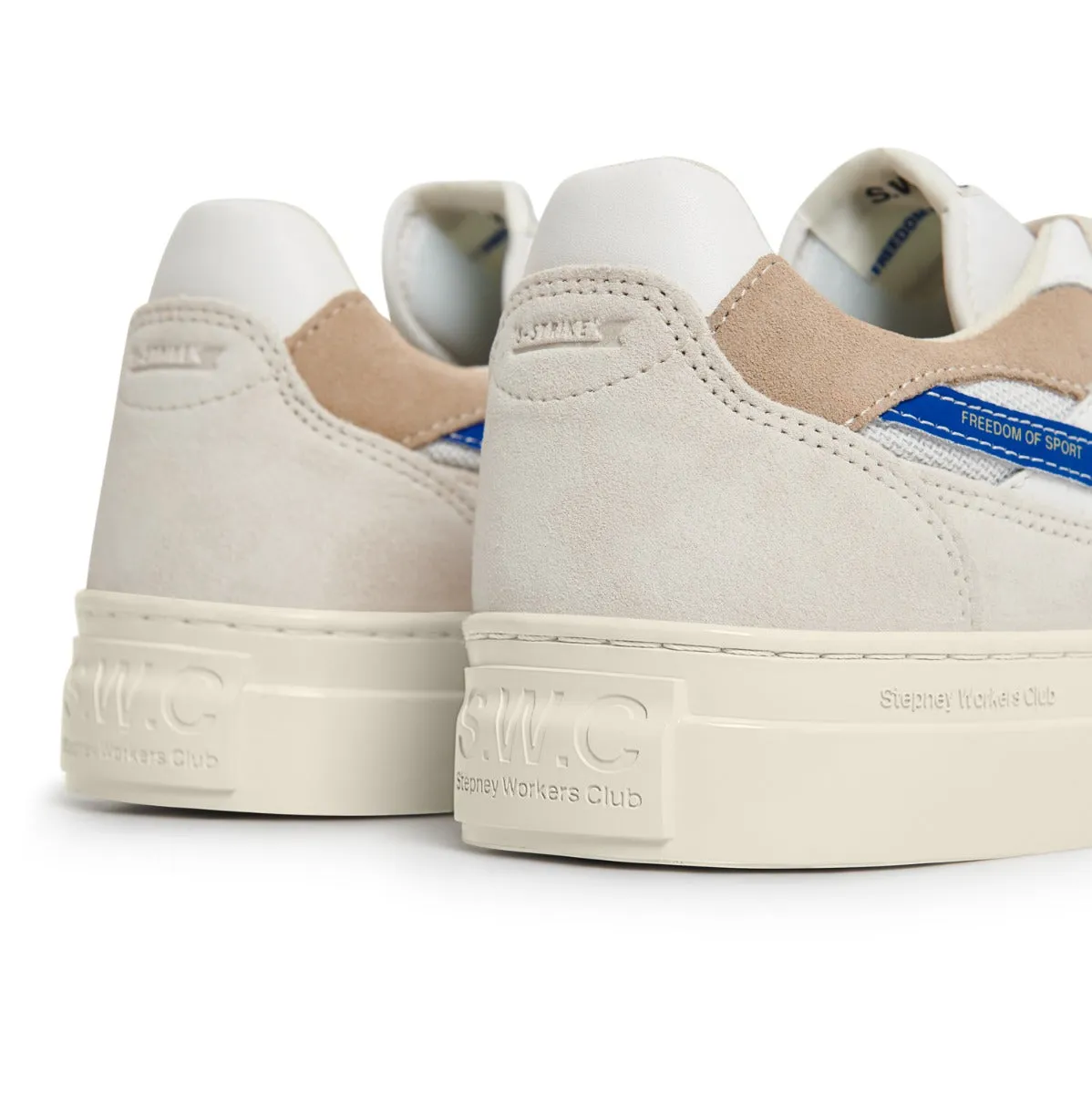 S.W.C - Pearl S-Strike Suede Mix - Blue & Ecru
