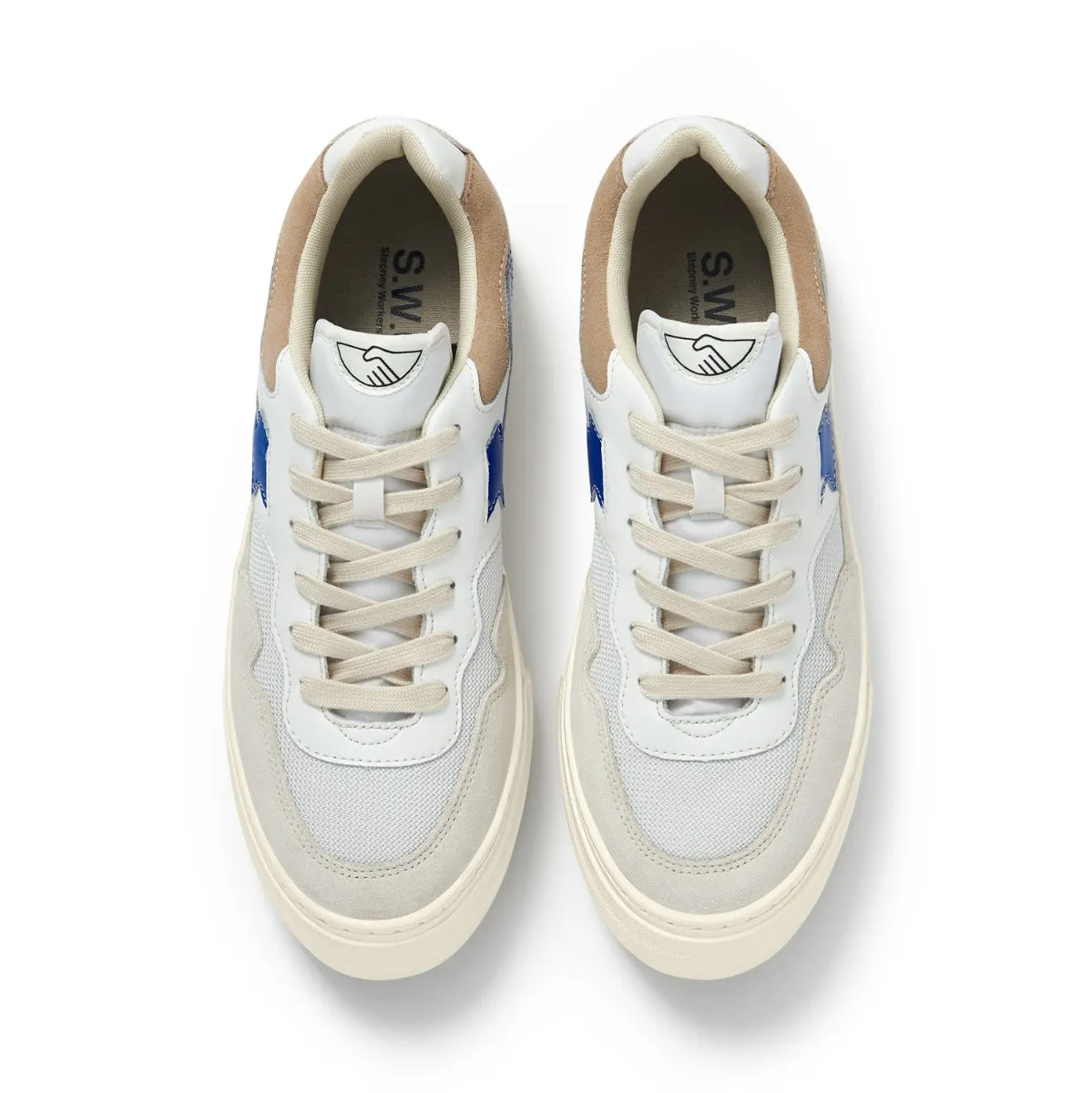 S.W.C - Pearl S-Strike Suede Mix - Blue & Ecru
