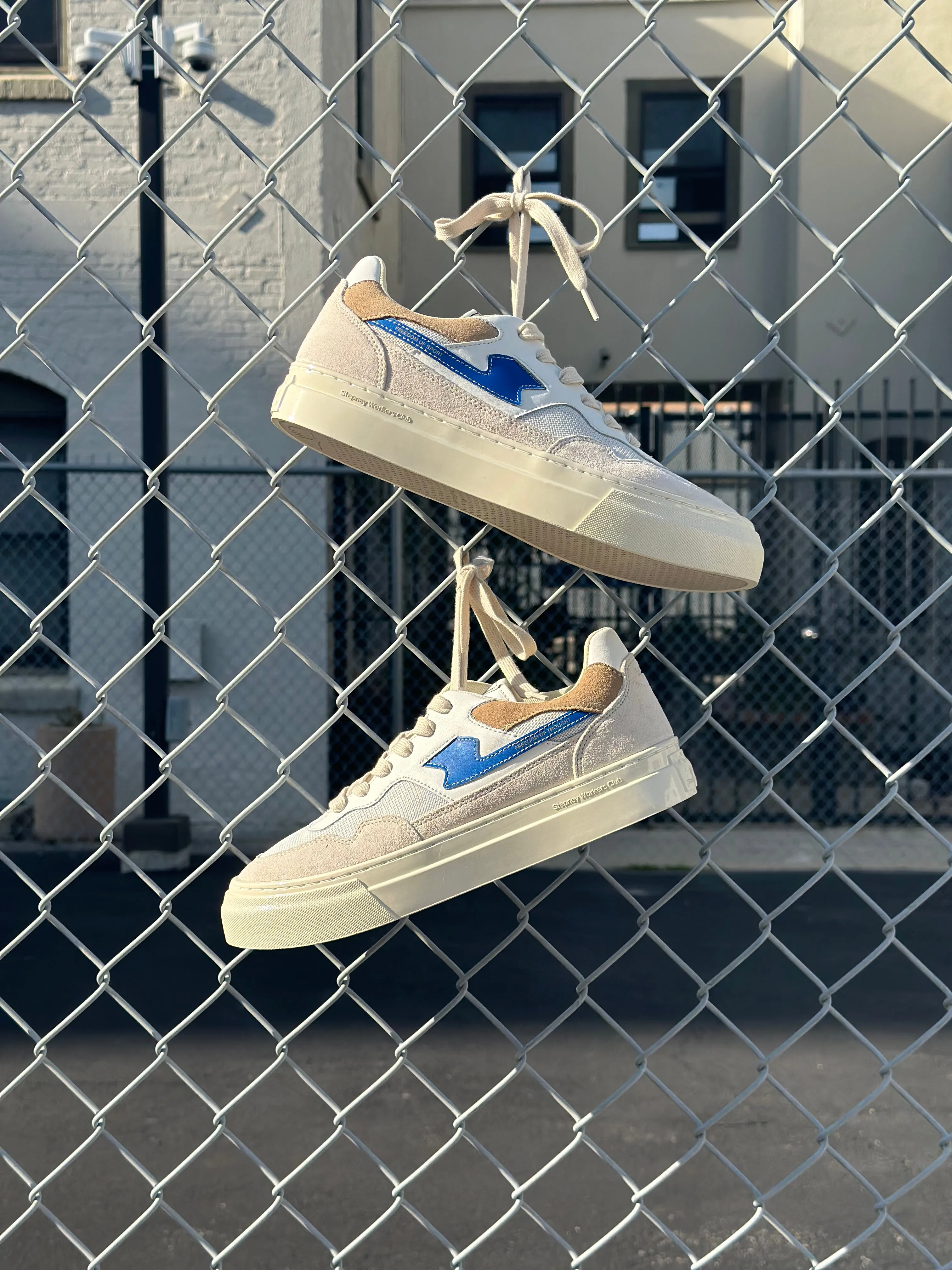 S.W.C - Pearl S-Strike Suede Mix - Blue & Ecru