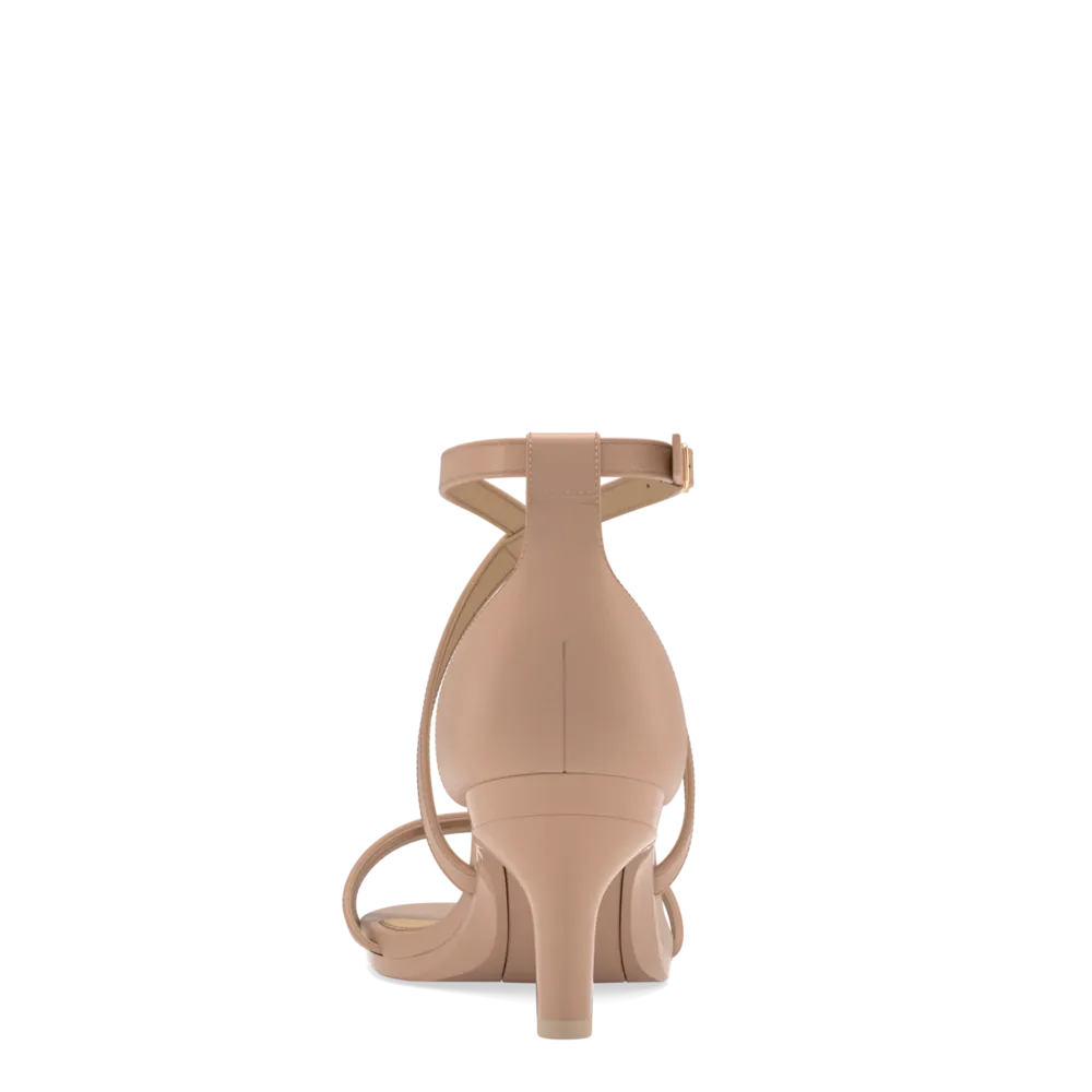 The Sandy - Latte Leather 3 Stiletto