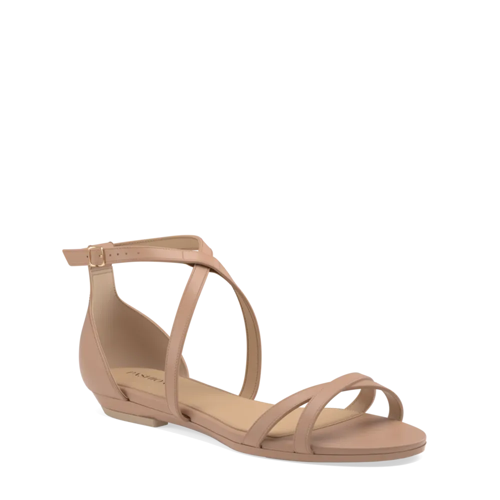 The Sandy - Latte Leather 3 Stiletto