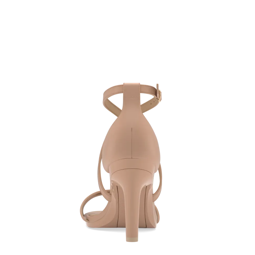 The Sandy - Latte Leather 4 Stiletto