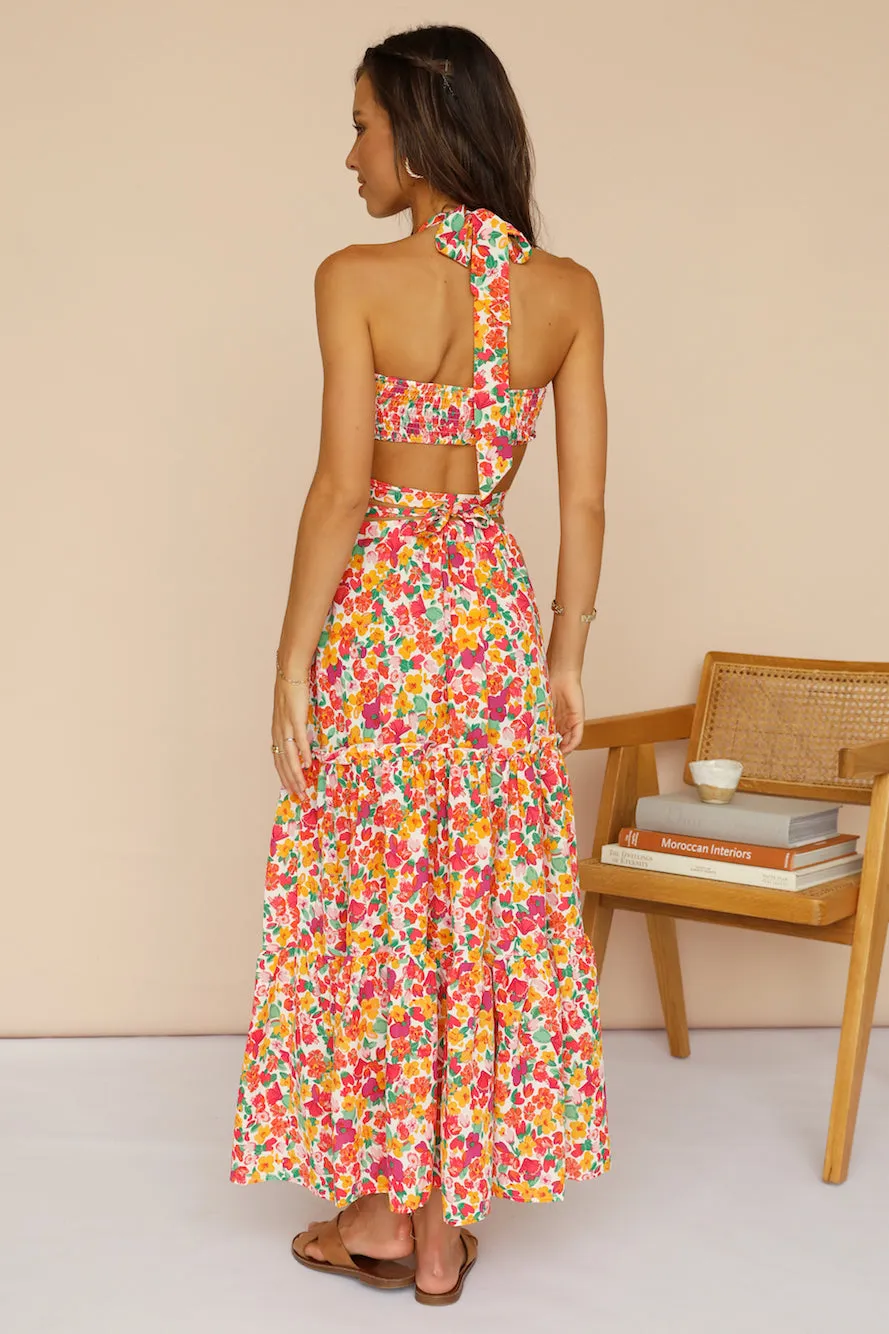 Wattlebush Maxi Skirt Red