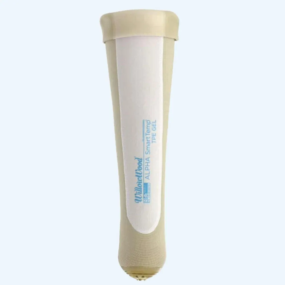 WillowWood Alpha SmartTemp Gel, Heat Management, Cushion & Locking Liner, Below Knee, TPE Gel