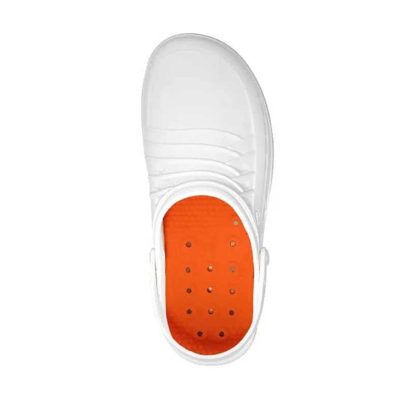 Wock Clog White Slip On