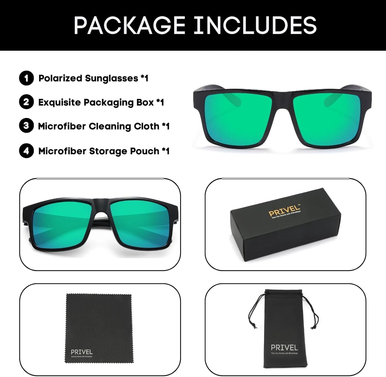 XXL Size Extra Large Square 157MM Polarized Sunglasses for Big Wide Heads Men TR90 Lightweight UV400 Glasses